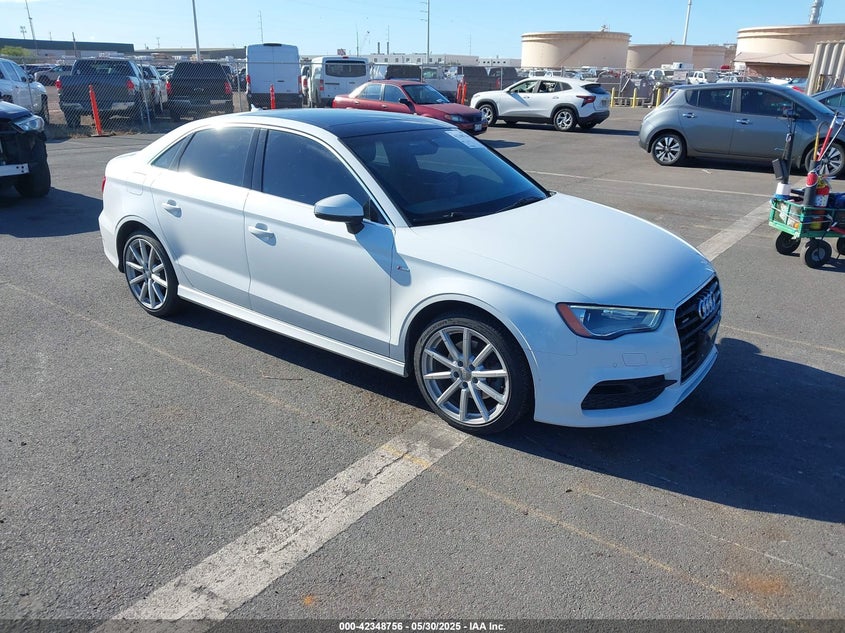 2016 Audi A3 VIN WAUJ8GFF0G1063649 IAAI salvage auction — Rear End, Clear (Hawaii), sold $5,300 on 2025-08-14 (photo 1)