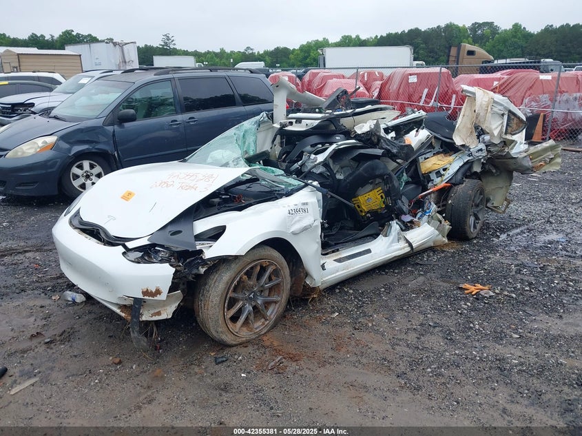 2022 Tesla Model 3 VIN 5YJ3E1EB3NF186902 IAAI salvage auction — ALL OVER, Salvage Title, sold $250 on 2026-07-17 (photo 2)