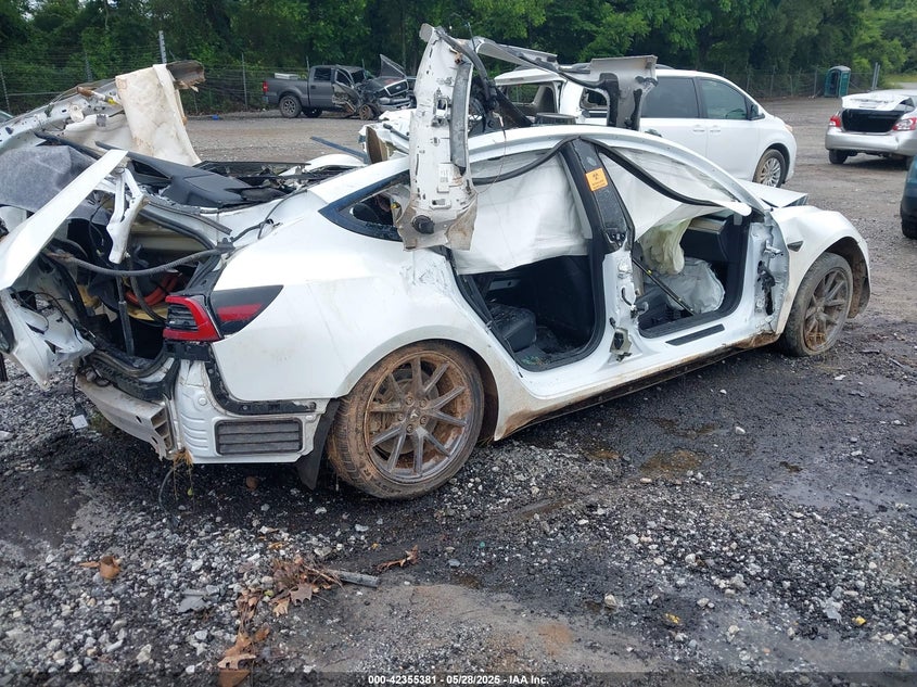 2022 Tesla Model 3 VIN 5YJ3E1EB3NF186902 IAAI salvage auction — ALL OVER, Salvage Title, sold $250 on 2026-07-17 (photo 4)