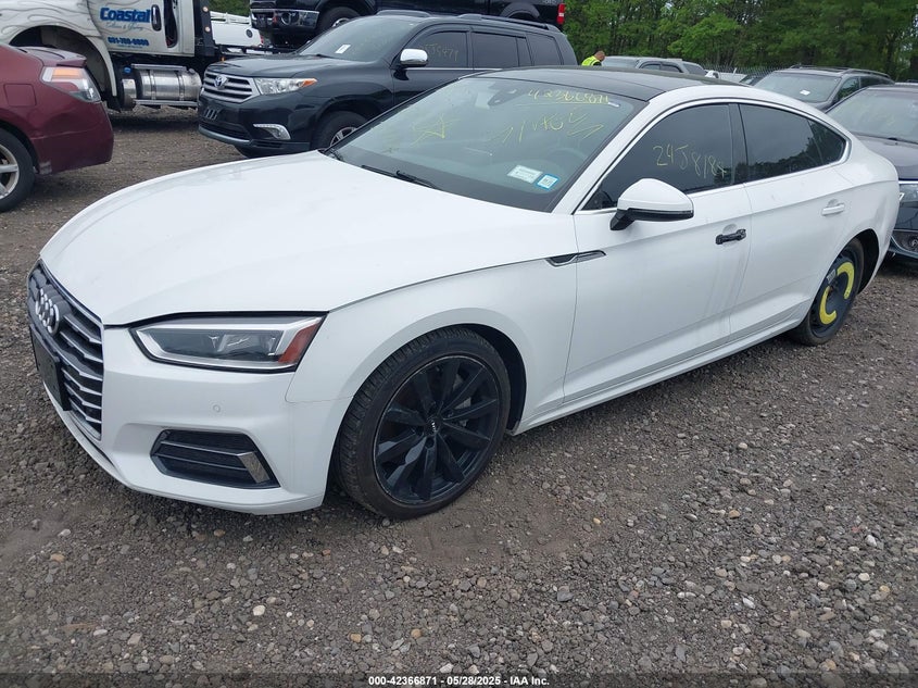 2018 Audi A5 VIN WAUBNCF51JA056746 IAAI salvage auction — REAR END, Salvage Title, sold $1,200 on 2026-07-21 (photo 2)