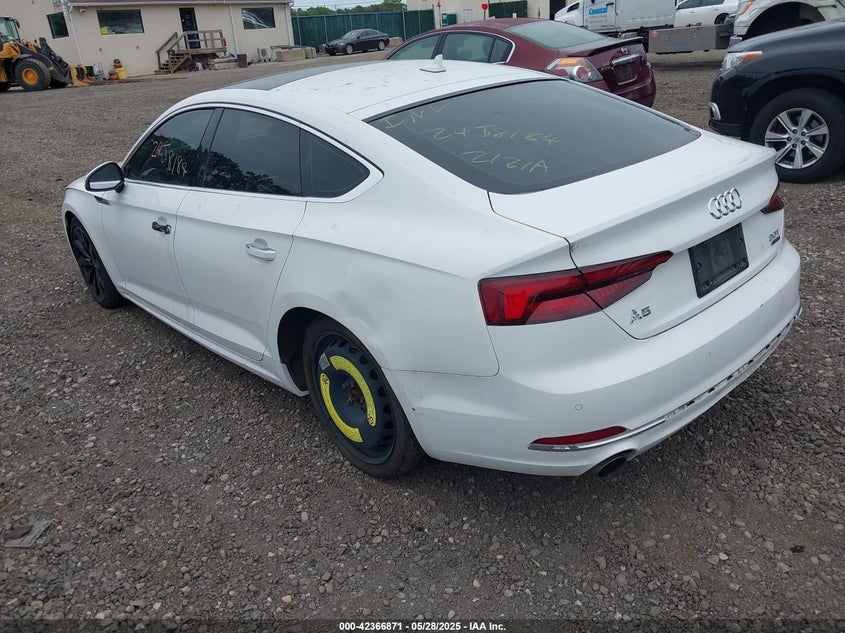 2018 Audi A5 VIN WAUBNCF51JA056746 IAAI salvage auction — REAR END, Salvage Title, sold $1,200 on 2026-07-21 (photo 3)