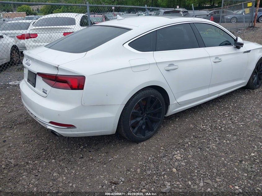 2018 Audi A5 VIN WAUBNCF51JA056746 IAAI salvage auction — REAR END, Salvage Title, sold $1,200 on 2026-07-21 (photo 4)