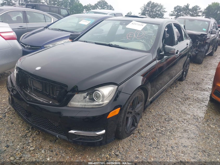 2013 Mercedes-benz C class VIN WDDGF8AB3DA811048 IAAI salvage auction — BIO HAZARD, Salvage Title, sold $300 on 2026-07-08 (photo 2)