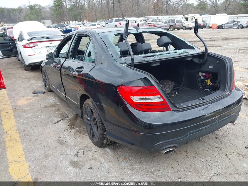 2013 Mercedes-benz C class VIN WDDGF8AB3DA811048 IAAI salvage auction — BIO HAZARD, Salvage Title, sold $300 on 2026-07-08 (photo 3)