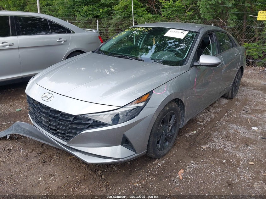 2022 Hyundai Elantra VIN 5NPLM4AG9NH065024 IAAI salvage auction — RIGHT FRONT, Clear (Indiana), sold $3,950 on 2026-07-22 (photo 2)