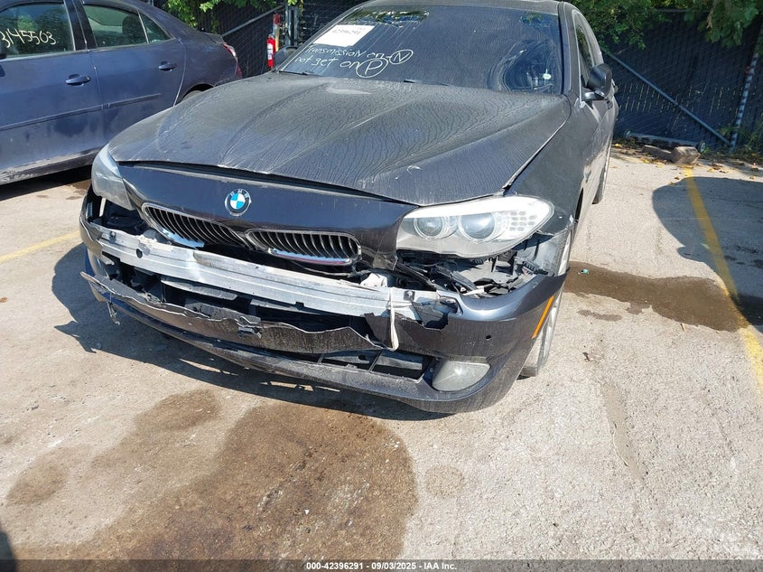 2013 BMW 5 series VIN WBAFR7C55DC823430 IAAI salvage auction — LEFT FRONT, Salvage Title, sold $750 on 2026-07-15 (photo 6)
