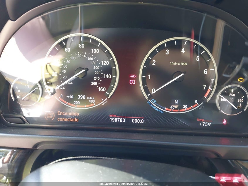 2013 BMW 5 series VIN WBAFR7C55DC823430 IAAI salvage auction — LEFT FRONT, Salvage Title, sold $750 on 2026-07-15 (photo 7)