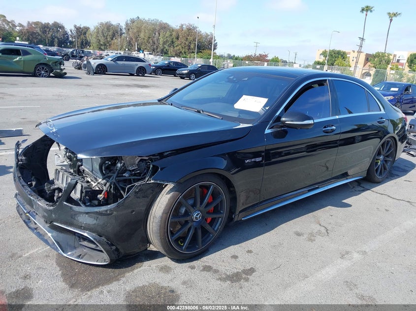 2019 Mercedes-benz Amg s 63 VIN WDDUG8JB9KA467108 IAAI salvage auction — FRONT END, Salvage (California), sold $14,500 on 2026-07-23 (photo 2)