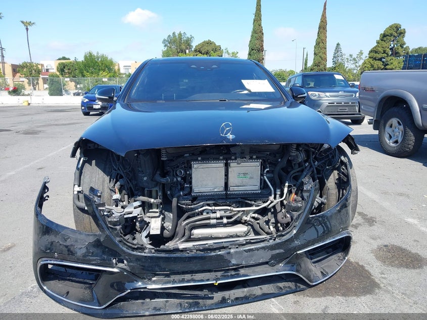 2019 Mercedes-benz Amg s 63 VIN WDDUG8JB9KA467108 IAAI salvage auction — FRONT END, Salvage (California), sold $14,500 on 2026-07-23 (photo 6)