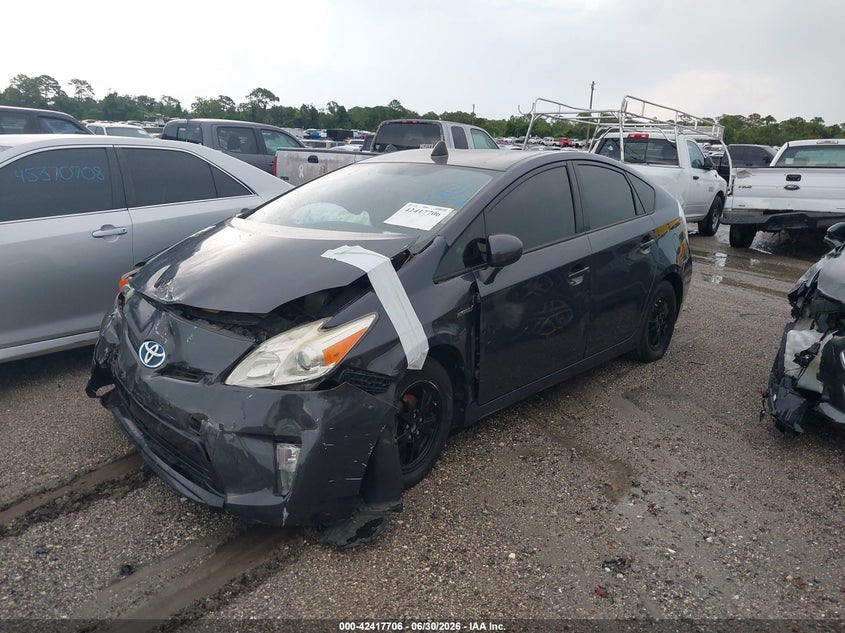 2013 Toyota Prius VIN JTDKN3DU6D1719651 IAAI salvage auction — FRONT END, Rebuildable (Florida), sold $450 on 2026-07-19 (photo 2)