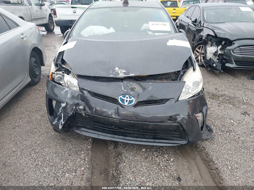 2013 Toyota Prius VIN JTDKN3DU6D1719651 IAAI salvage auction — FRONT END, Rebuildable (Florida), sold $450 on 2026-07-19 (photo 6)