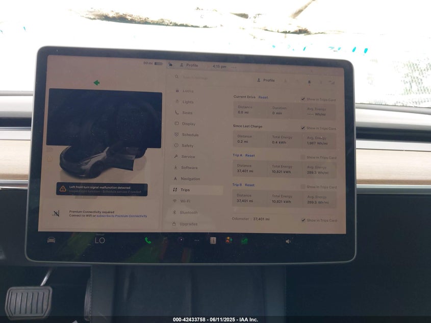 2022 Tesla Model 3 VIN 5YJ3E1EB5NF257856 IAAI salvage auction — FRONT END, Salvage Title, sold $14,450 on 2026-07-15 (photo 7)