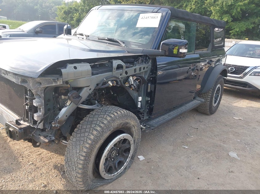 2021 Ford Bronco VIN 1FMEE5DP7MLA91974 IAAI salvage auction — FRONT END, Salvage Title, sold $12,200 on 2026-08-01 (photo 2)