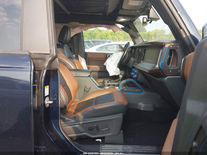 2021 Ford Bronco VIN 1FMEE5DP7MLA91974 IAAI salvage auction — FRONT END, Salvage Title, sold $12,200 on 2026-08-01 (photo 5)