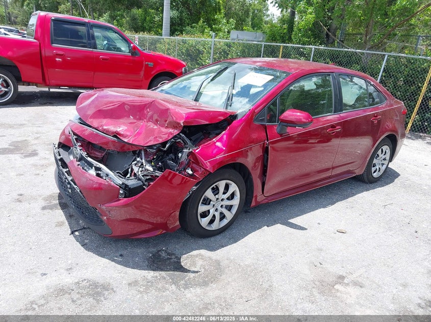 2022 Toyota Corolla VIN JTDEPMAE5NJ210484 IAAI salvage auction — FRONT END, Rebuildable (Florida), sold $3,500 on 2026-08-01 (photo 2)