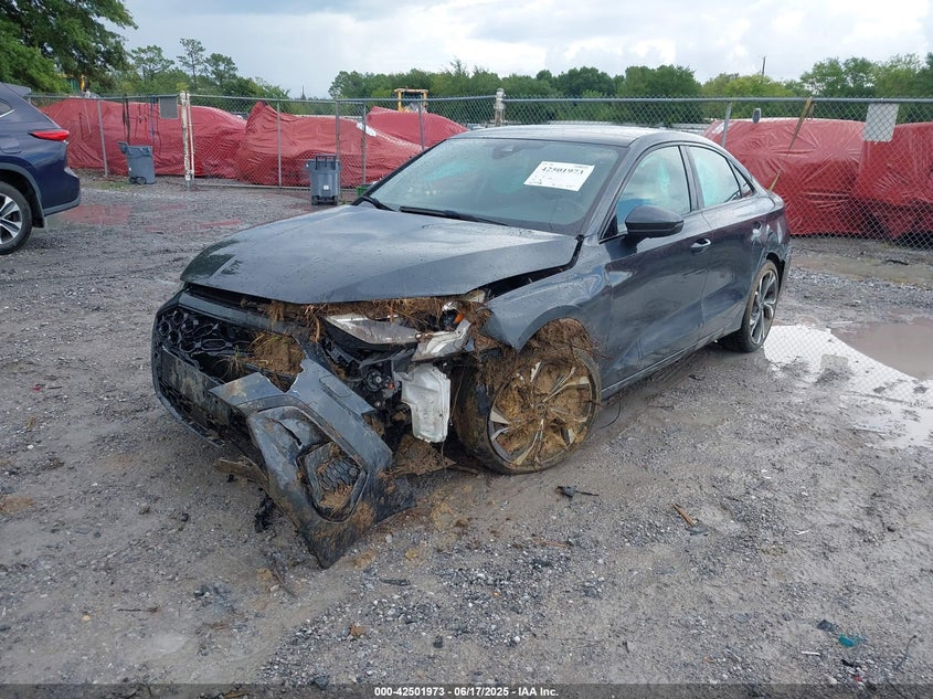 2023 Audi A3 VIN WAUAUDGY0PA040057 IAAI salvage auction — FRONT END, Salvage Title, sold $300 on 2026-07-23 (photo 2)