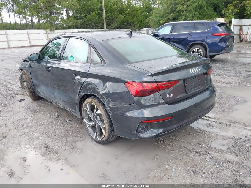 2023 Audi A3 VIN WAUAUDGY0PA040057 IAAI salvage auction — FRONT END, Salvage Title, sold $300 on 2026-07-23 (photo 3)
