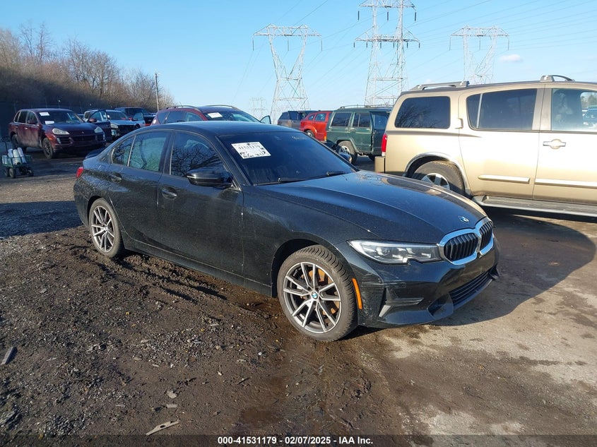 2020 BMW 330I VIN 3MW5R7J01L8B21341 — COPART salvage auction photo