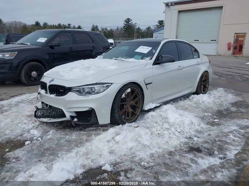2016 BMW M3 VIN WBS8M9C59G5D31302 IAAI salvage auction — FRONT END, Salvage (New Hampshire), sold $6,100 on 2026-07-29 (photo 2)