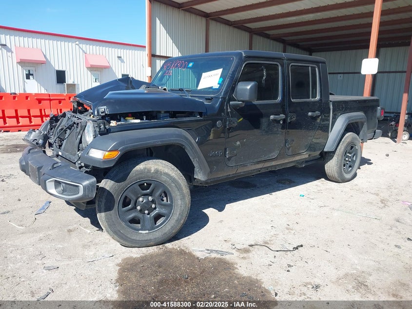 2023 Jeep Gladiator VIN 1C6HJTAG0PL574465 IAAI salvage auction — FRONT END, Salvage Title, sold $12,400 on 2026-07-28 (photo 2)