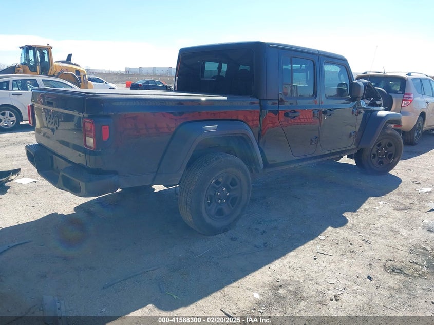 2023 Jeep Gladiator VIN 1C6HJTAG0PL574465 IAAI salvage auction — FRONT END, Salvage Title, sold $12,400 on 2026-07-28 (photo 4)