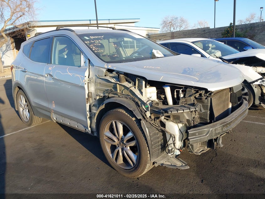 2014 Hyundai Santa fe sport VIN 5XYZU3LA1EG157068 IAAI salvage auction — RIGHT FRONT, Salvage Title, sold $2,000 on 2026-07-31 (photo 1)
