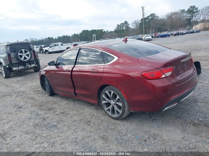 2016 Chrysler 200 VIN 1C3CCCCG9GN176948 COPART salvage auction — Front End, Clear (South Carolina), sold $2,500 on 2025-03-31 (photo 3)