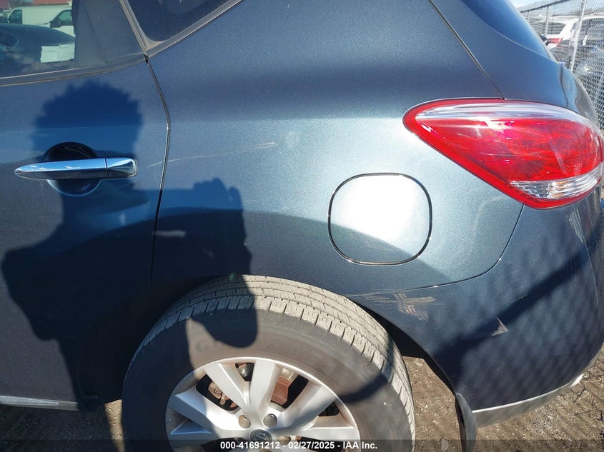 2012 Nissan Murano VIN JN8AZ1MU9CW107213 IAAI salvage auction — LEFT REAR, Clear (Tennessee), sold $500 on 2026-07-30 (photo 6)