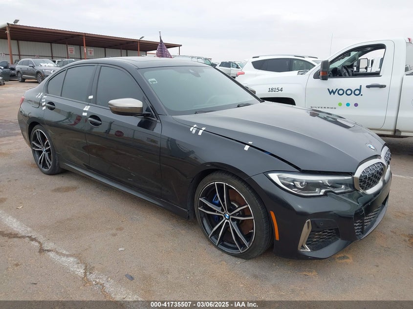 2020 BMW 3 series VIN WBA5U7C0XLAF54160 IAAI salvage auction — THEFT, Clear - Dealer Only (California), sold $21,675 on 2026-08-19 (photo 1)