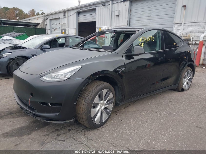 2023 Tesla Model y VIN 7SAYGDEE2PA187134 IAAI salvage auction — FRONT END, Salvage (New Jersey), sold $9,600 on 2026-07-30 (photo 2)