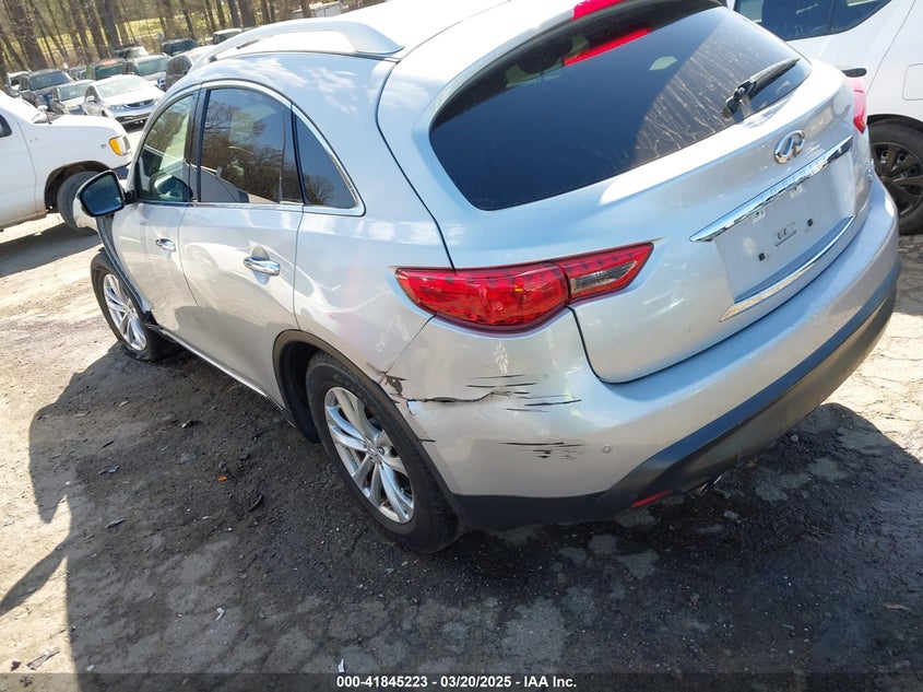 2017 Infiniti Qx70 VIN JN8CS1MW2HM414546 IAAI salvage auction — FRONT END, Salvage Title, sold $300 on 2026-07-22 (photo 3)
