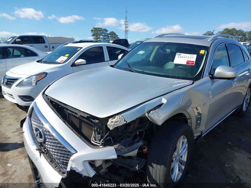 2017 Infiniti Qx70 VIN JN8CS1MW2HM414546 IAAI salvage auction — FRONT END, Salvage Title, sold $300 on 2026-07-22 (photo 6)