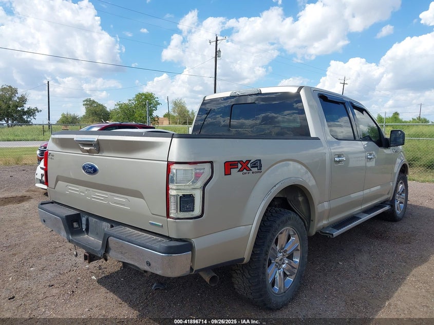 2018 Ford F-150 VIN 1FTEW1EG5JFD31722 IAAI salvage auction — RIGHT FRONT, Salvage Title, sold $8,100 on 2026-08-01 (photo 4)