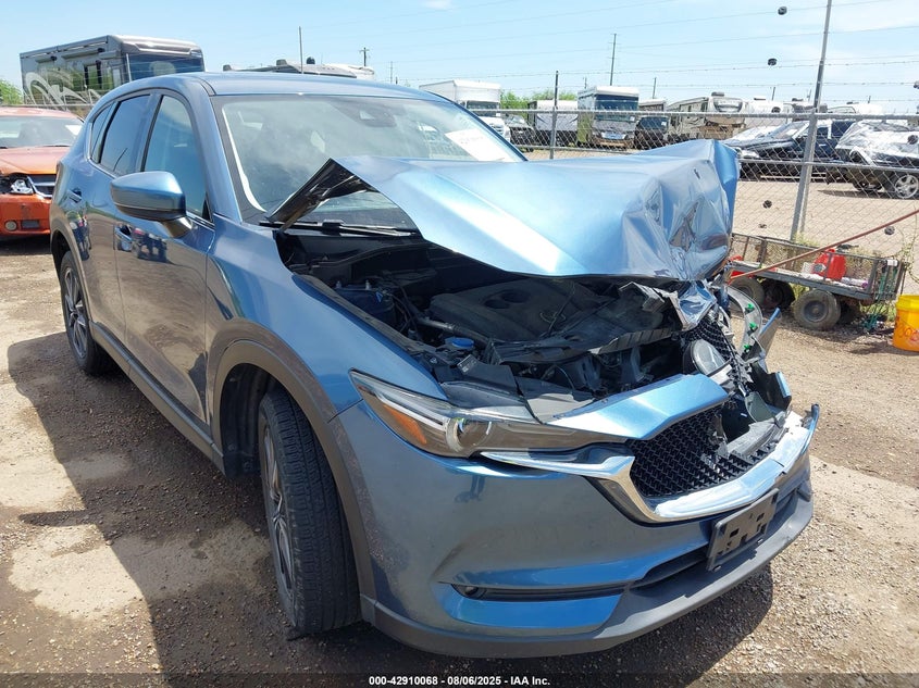 2018 Mazda Cx-5 VIN JM3KFBDM5J0349759 IAAI salvage auction — FRONT END, Salvage Title, sold $2,500 on 2026-07-26 (photo 1)