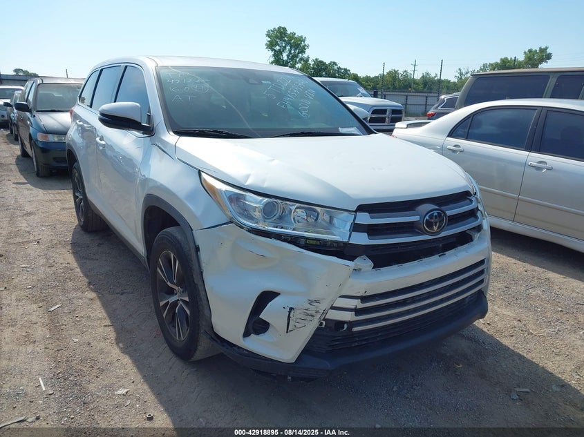 2019 Toyota Highlander VIN 5TDZZRFH4KS355848 IAAI salvage auction — FRONT END, Salvage (Oklahoma), sold $6,600 on 2026-07-21 (photo 6)