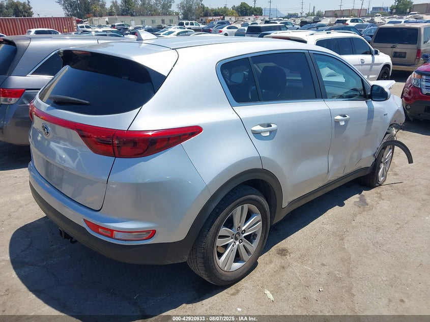 2017 Kia Sportage VIN KNDPMCAC9H7063873 IAAI salvage auction — FRONT END, Salvage (California), sold $1,300 on 2026-07-22 (photo 4)