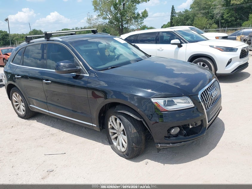 2015 Audi Q5 VIN WA1LFAFP5FA049004 IAAI salvage auction — RIGHT FRONT, Rebuildable (Florida), sold $2,625 on 2026-07-15 (photo 1)