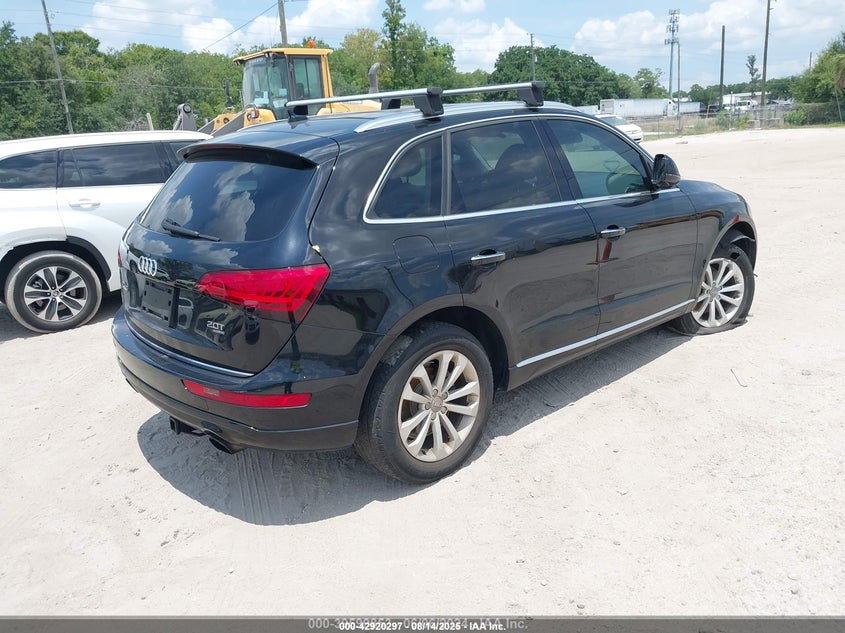 2015 Audi Q5 VIN WA1LFAFP5FA049004 IAAI salvage auction — RIGHT FRONT, Rebuildable (Florida), sold $2,625 on 2026-07-15 (photo 4)