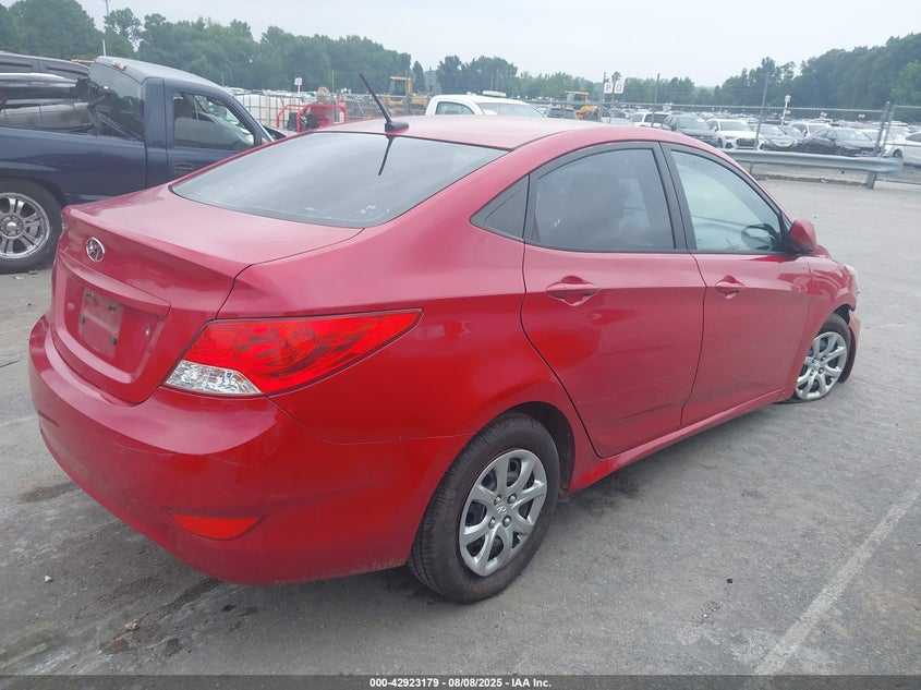 2013 Hyundai Accent VIN KMHCT4AE1DU511121 IAAI salvage auction — FRONT END, Salvage Title, sold $525 on 2026-07-20 (photo 4)