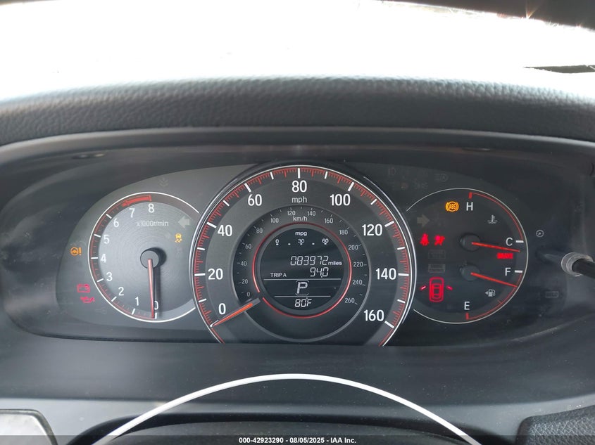 2017 Honda Accord VIN 1HGCR2F53HA041585 IAAI salvage auction — SIDE, Salvage Title, sold $1,650 on 2026-09-24 (photo 7)