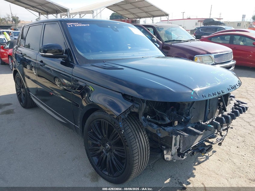 2019 Land rover Range rover sport VIN SALWR2RE8KA828197 IAAI salvage auction — FRONT END, Salvage (California), sold $17,100 on 2026-07-15 (photo 1)