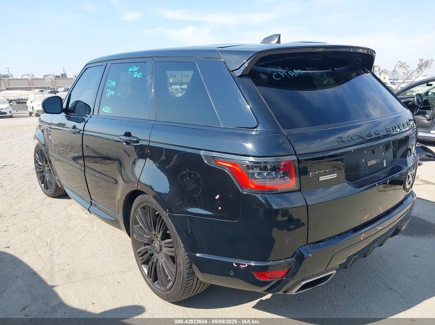 2019 Land rover Range rover sport VIN SALWR2RE8KA828197 IAAI salvage auction — FRONT END, Salvage (California), sold $17,100 on 2026-07-15 (photo 3)