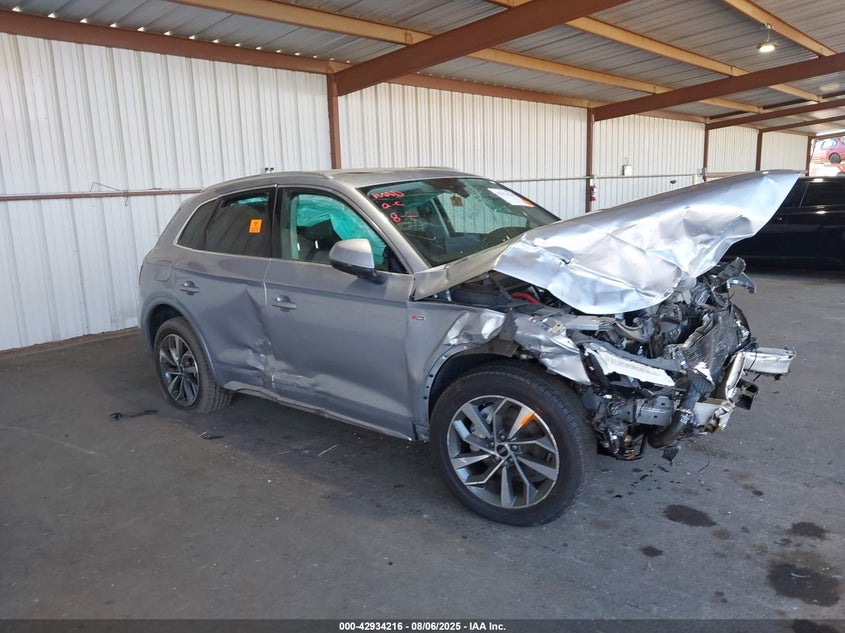 2023 Audi Q5 VIN WA1EAAFY0P2111078 IAAI salvage auction — FRONT END, Salvage (California), sold $3,575 on 2026-07-09 (photo 1)