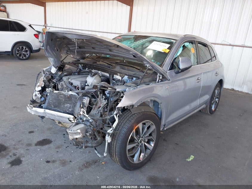 2023 Audi Q5 VIN WA1EAAFY0P2111078 IAAI salvage auction — FRONT END, Salvage (California), sold $3,575 on 2026-07-09 (photo 2)