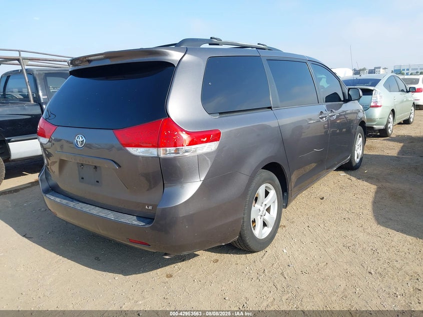 2012 Toyota Sienna VIN 5TDKK3DC2CS260829 IAAI salvage auction — FRONT END, Salvage Title, sold $1,475 on 2026-07-13 (photo 4)