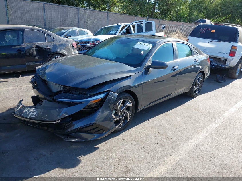 2025 Hyundai Elantra VIN KMHLS4DG7SU930927 IAAI salvage auction — Front End, Salvage (Utah), sold $4,100 on 2026-07-09 (photo 2)