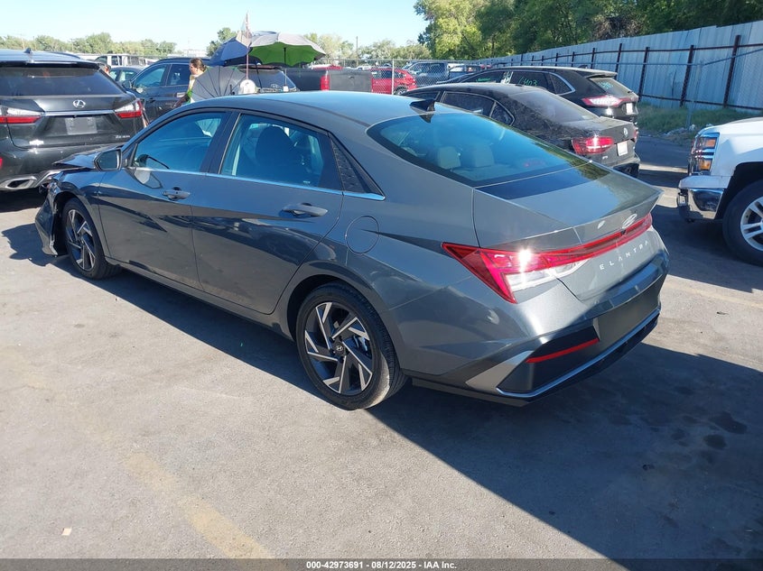2025 Hyundai Elantra VIN KMHLS4DG7SU930927 IAAI salvage auction — Front End, Salvage (Utah), sold $4,100 on 2026-07-09 (photo 3)