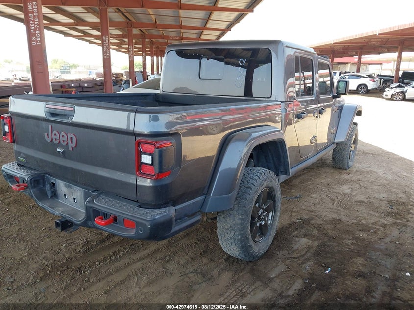 2021 Jeep Gladiator VIN 1C6JJTBM0ML523517 IAAI salvage auction — THEFT, Clear - Dealer Only (California), sold $14,900 on 2026-09-01 (photo 4)