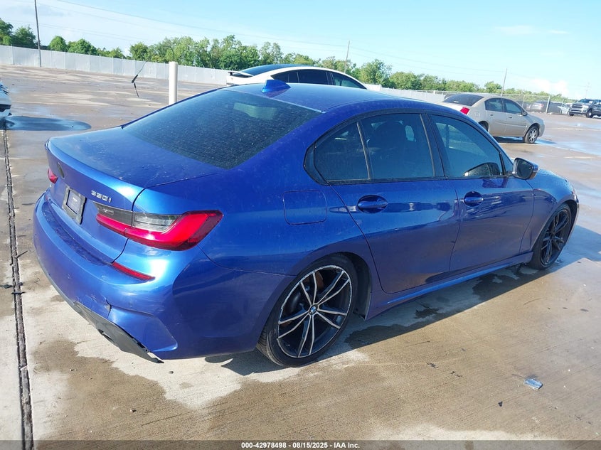 2020 BMW 3 series VIN 3MW5R1J02L8B05307 IAAI salvage auction — RIGHT SIDE, Original (Texas), sold $13,250 on 2026-07-10 (photo 4)