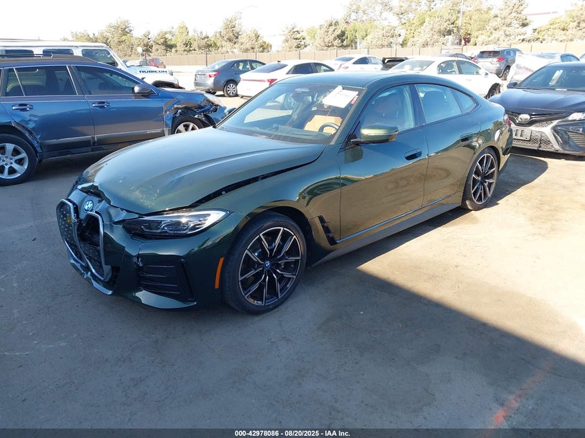 2024 BMW I4 VIN WBY43AW0XRFS25329 IAAI salvage auction — FRONT END, Salvage Title, sold $16,500 on 2026-07-09 (photo 2)
